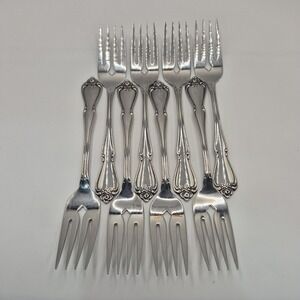Oneida ARBOR ROSE/TRUE ROSE (8) Salad Forks